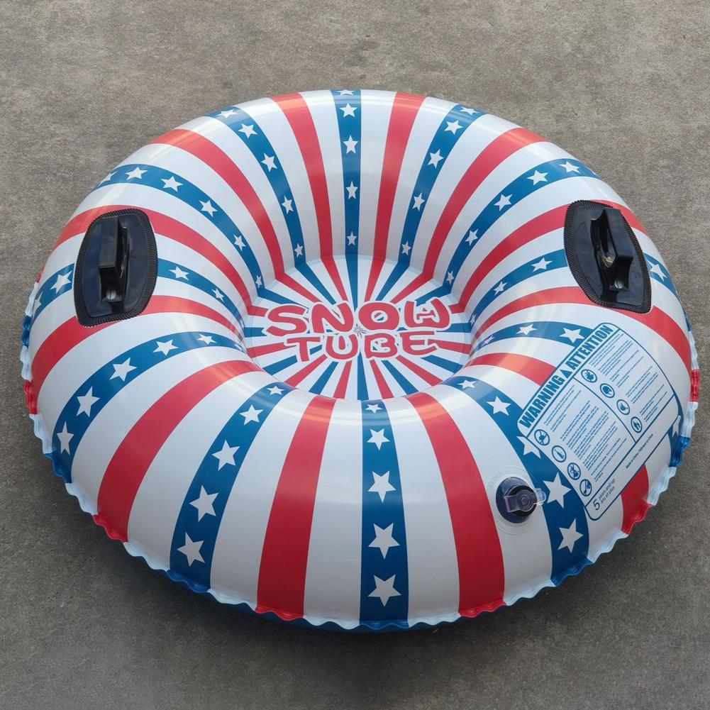 Mooie Sneeuw Slee Dubbele Lock Klep Opblaasbare Sneeuw Slee Veilig Scheurweerstand Kerst Sporting Rodelen Buis