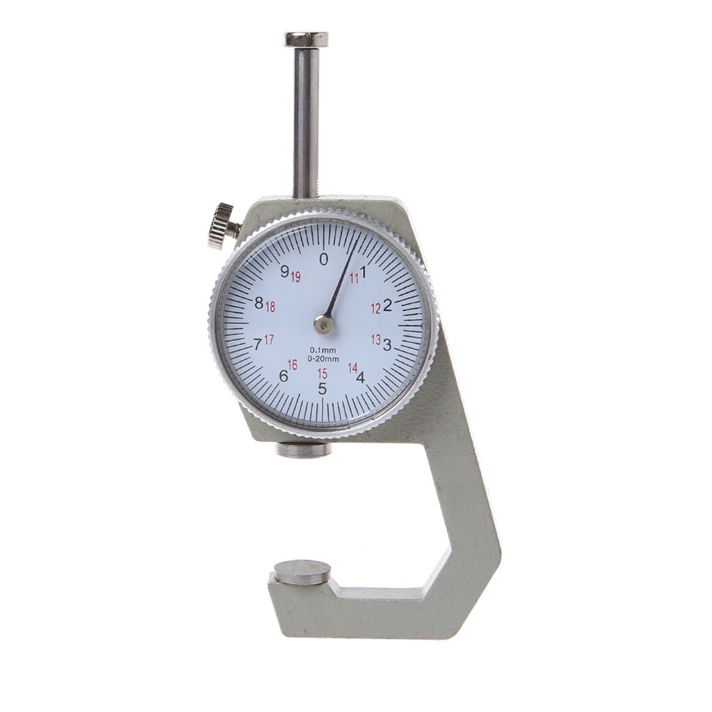 Dial Thickness Gauge 0-10MM / 0-20MM Leather Paper Thickness Meter Tester Accuracy 0.1mm U4LB: 0-20MM