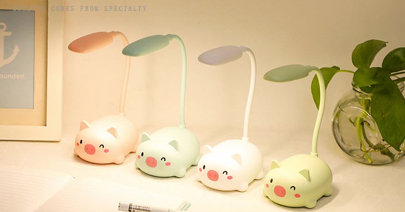 students LED light cartoon cat lamp night ready USB light eyes protecting birthday for children