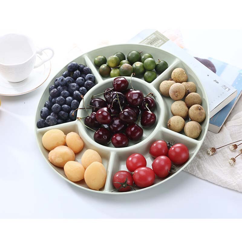 Nut Assortment Candy Snacks Server Dish Party Living Room Household Dried Fruit Plate Food Storage Box 1pc Diameter