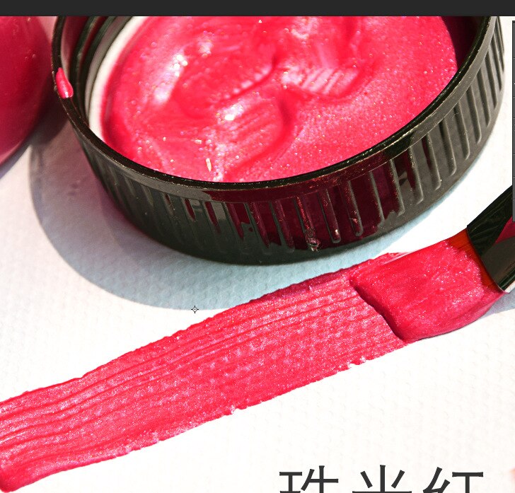 100ml Gold Paint Metallic Acrylic Paint,waterproof Not Faded for Statuary Coloring DIY Hand Clothes Painted Graffiti Pigments: Red