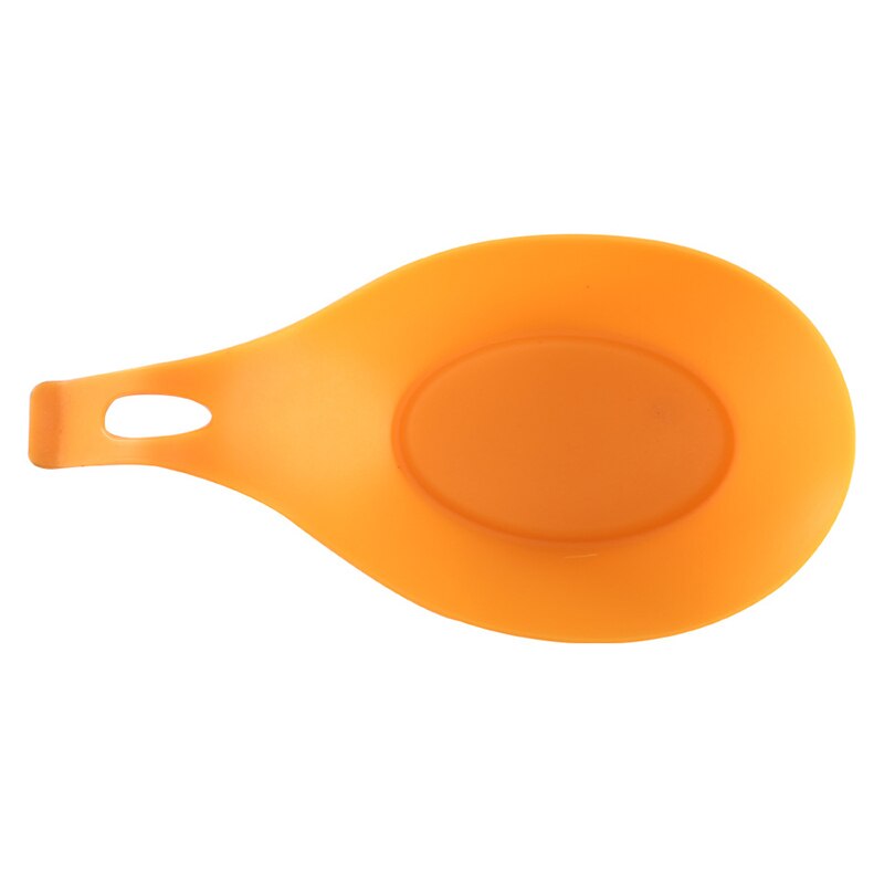 Keuken Accessoires Gadgets Siliconen Multipurpose Spoon Rest Mat Houder Voor Servies Keuken Gebruiksvoorwerp Keuken Gadgets Levert: Orange
