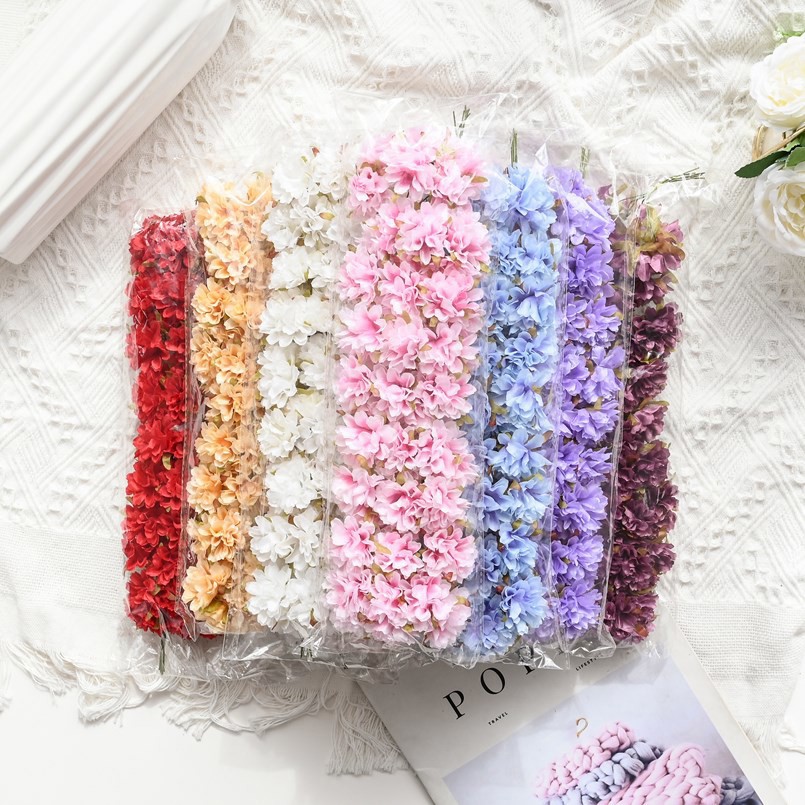 18 stücke Künstliche Blume Seide Nelke Weihnachten Hausgarten Hochzeit brautstrauß Diy box Heiße verkäufe Festival Dekorationen