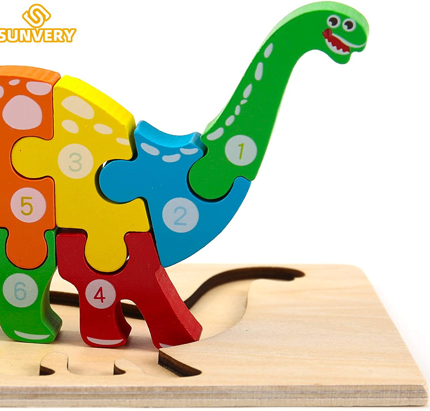 Puzzles en bois Montessori pour enfants, jouets Montessori pour tout-petits de 2 3 4 5 ans, Puzzle 3D, jouet éducatif dinosaure
