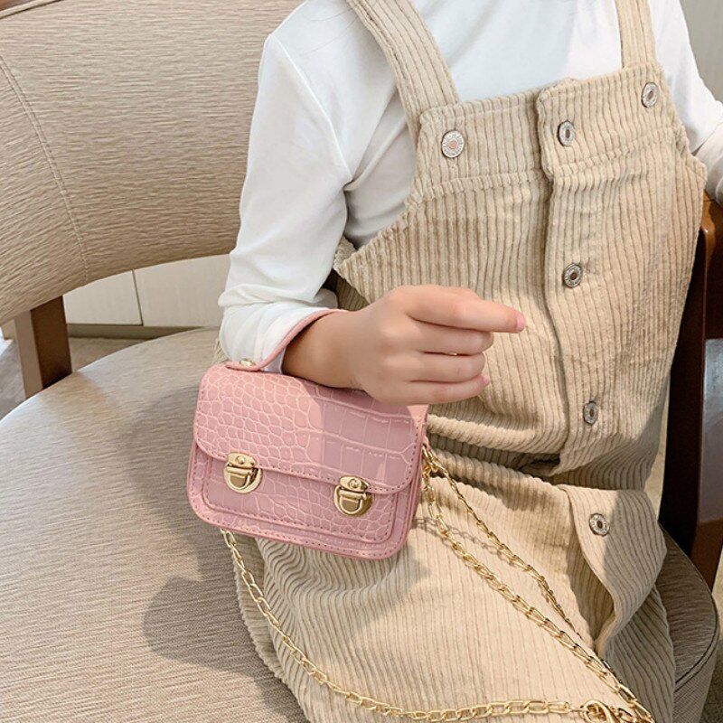 Mini puras y bolsas de cuero PU para niños, bolso de mensajero para niñas, monedero pequeño para bebé, bolsos de mano, otoño e invierno,