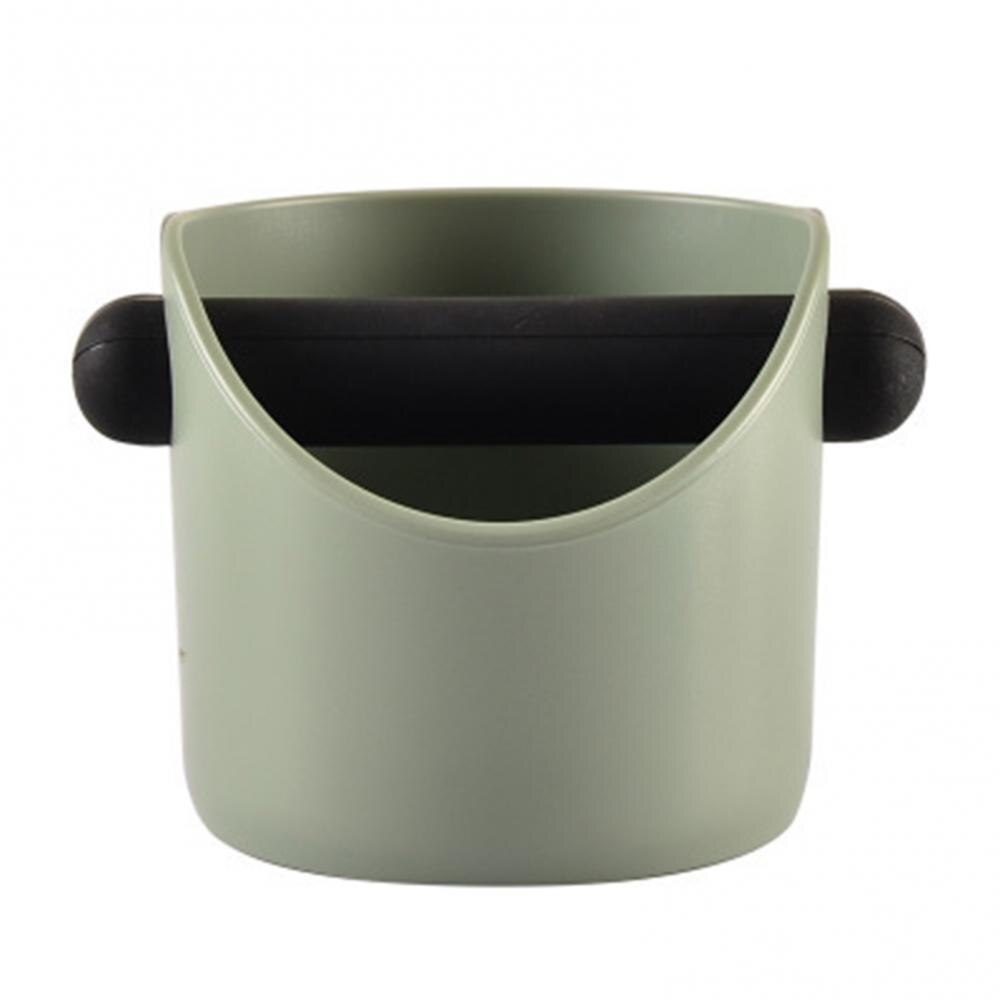 Bin Household Coffee Grind Knock Box Container Anti Slip Coffee Dump Cafe Tools Kitchen Coffeware Sets: Gray Green