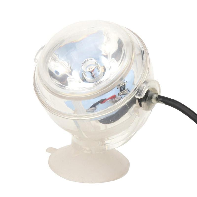 Mini foco LED impermeable para acuario, luz sumergible para pecera, lámpara de iluminación subacuática, suministros para mascotas, 1W