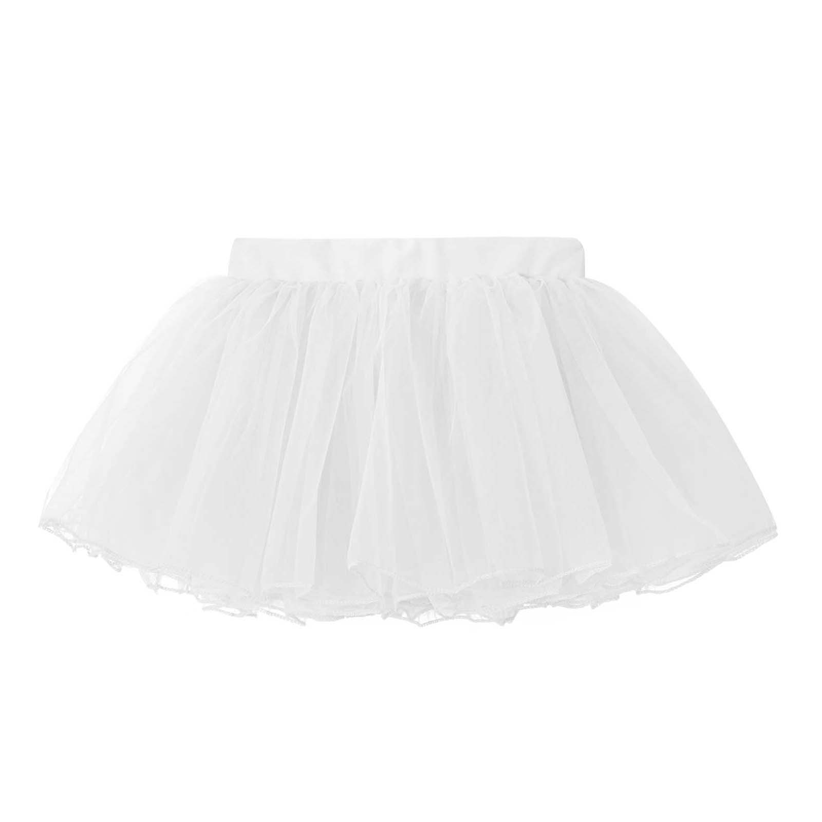 Mini jupe Tutu de danse de Ballet pour filles, 4 couches, en Tulle, tenue de bal de princesse pour anniversaire