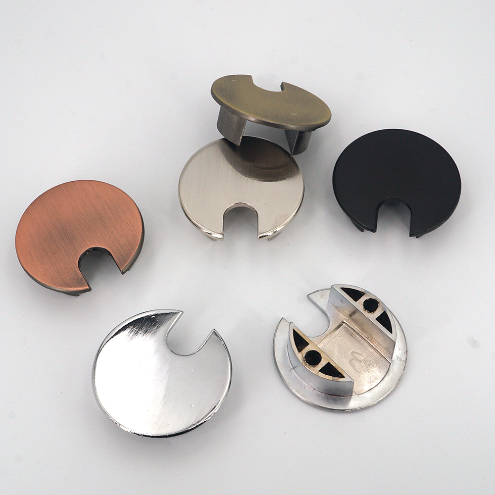 35mm Zinc Alloy Wire Hole Cover Outlet Port Table Computer PC Desk Round Cable Grommet Line Holder