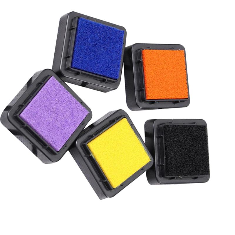5pcs Finger Ink Pad Colorful Stamp Inkpad DIY Graffiti Ink Pad Rubber Stamp Pad DIY Craft Stamp Pad for Kids Teacher Painting