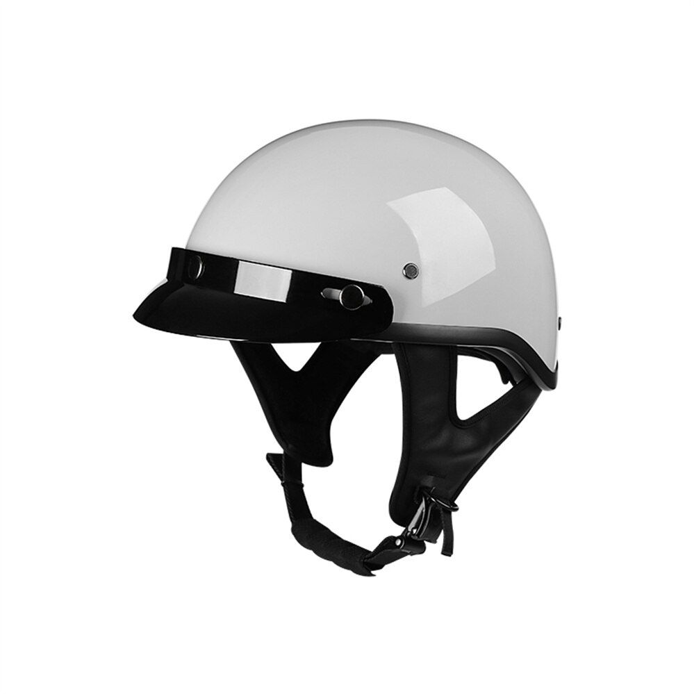 DOT Approved JYT Motorcycle Vintage Half Face Helmet Retro Cafe Racer Cruiser Scooter Motorbike Riding Capacetes Para Moto Casco