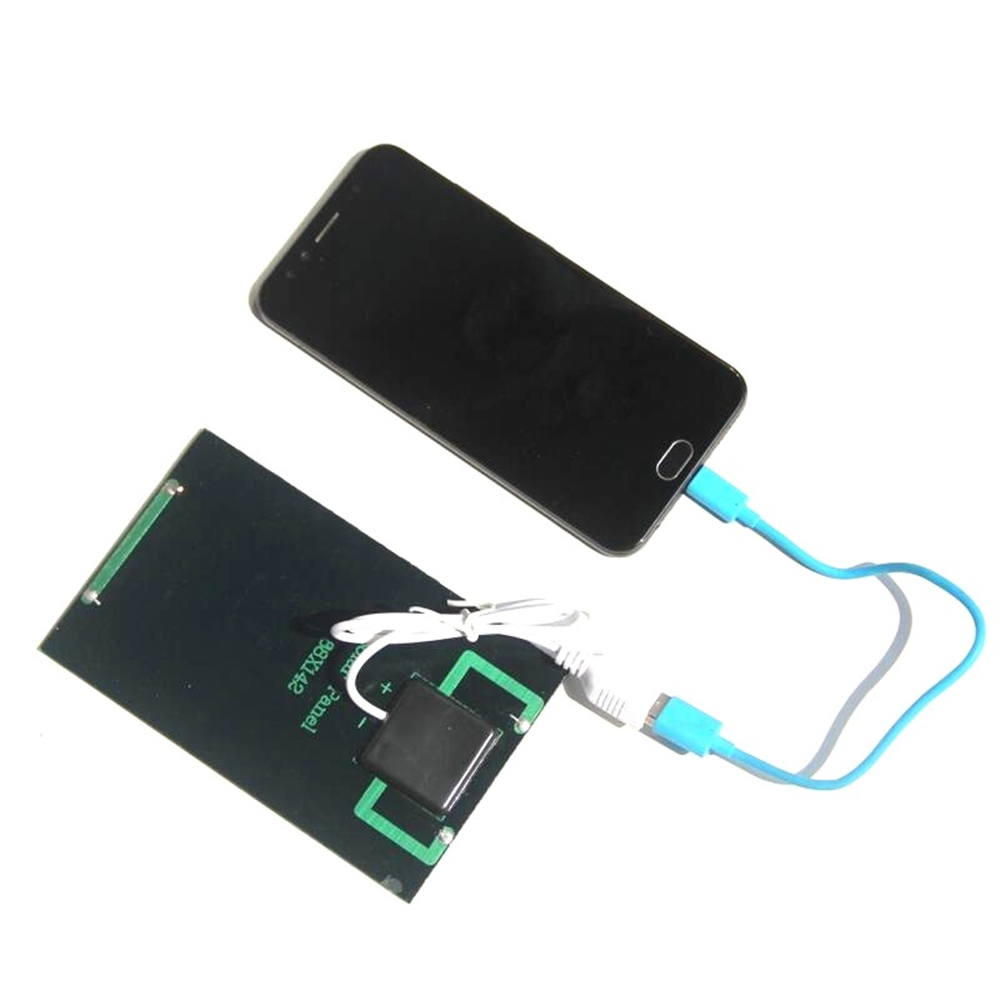 USB Solar Panel Outdoor 5W 5V Portable Solar Charger Pane Climbing Fast Charger Polysilicon Travel DIY Solar Charger Generator