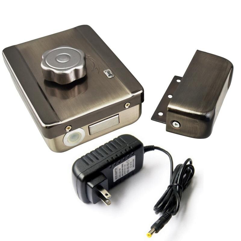 Intelligent silent lock mute electric motor electronic lock for access control: white