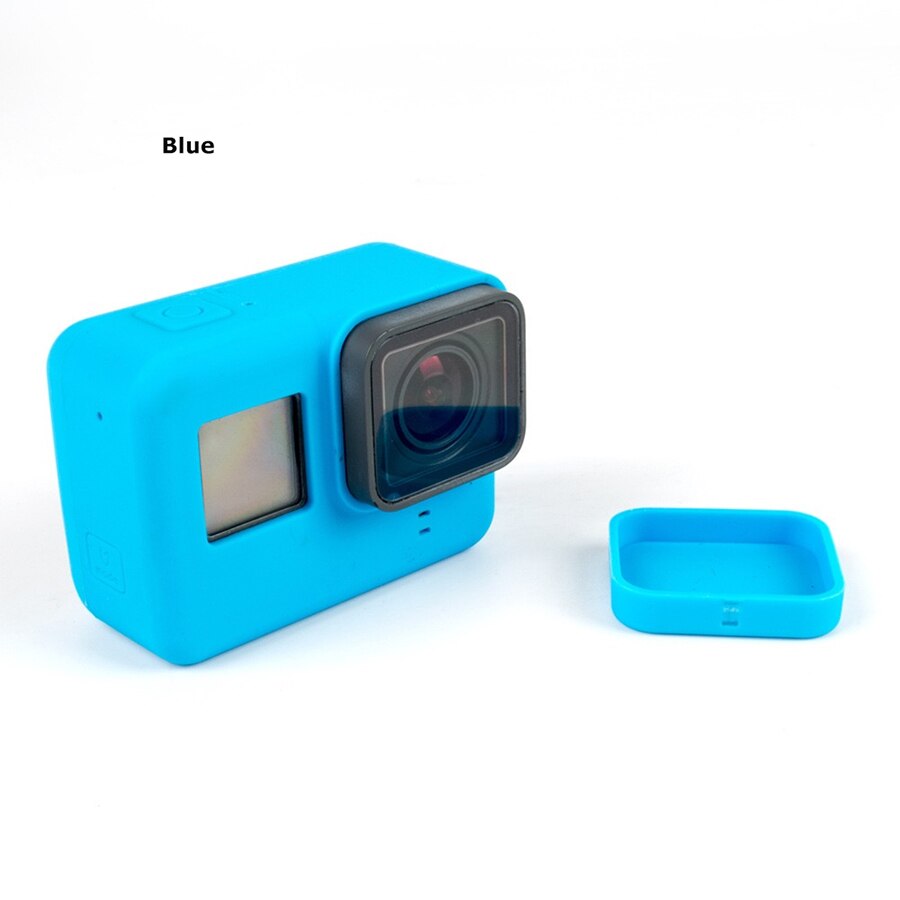 PATCHSKY Siliconen Case voor Gopro Hero 7 6 5 ) zwart Action Camera Body Case + Beschermende Lens Cap voor Go pro gopro5 gopro7