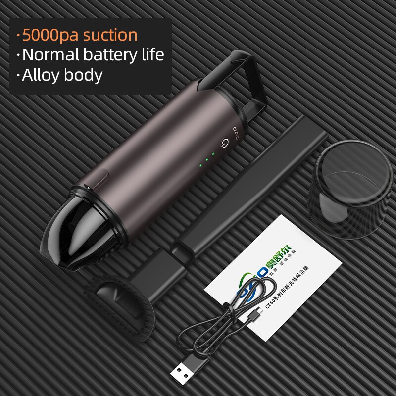 5000Pa voiture aspirateur sans fil Portable poche Super aspiration Mini aspirateurs pour voiture aspirateur AUTO intérieur nettoyage: XC60