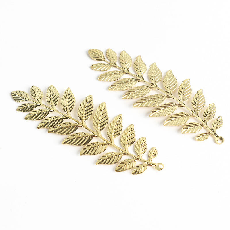 10 pièces pendentif de connecteur de laisser en métal filigrané or Rhodium pour la fabrication de bijoux à bricoler soi-même 93x32mm Long breloques de boucle d'oreille fournisseur