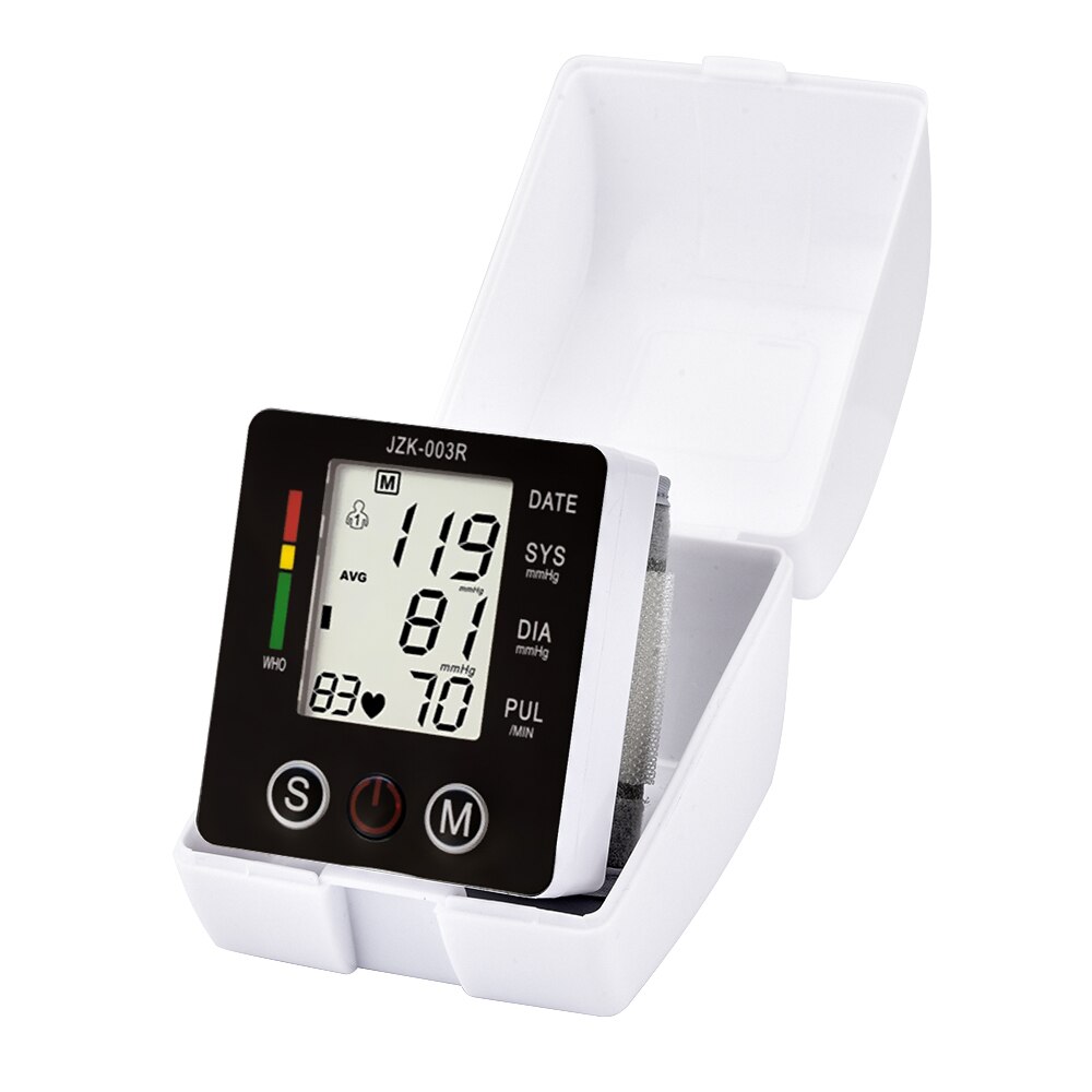 Digital handled blodtrycksmätare mäta lcd display pulsmätare elektronisk blodtrycksmätare sjukvård 99 gånger minnen