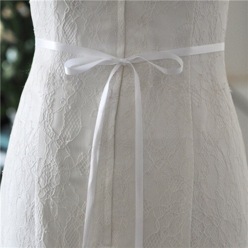 Cinto de cristal e pérolas para casamento, elegante, faixa de cristal para meninas, cinto fino para vestido de festa de tarde: white ribbon