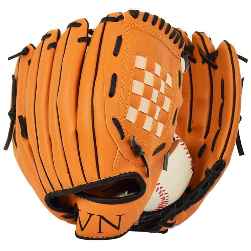 Lederen Mannen Baseball Training Handschoen Praktijk Honkbal Apparatuur Jeugd Honkbal Handschoen Volwassen Guante Beisbol Outdoor Sport BJ50ST