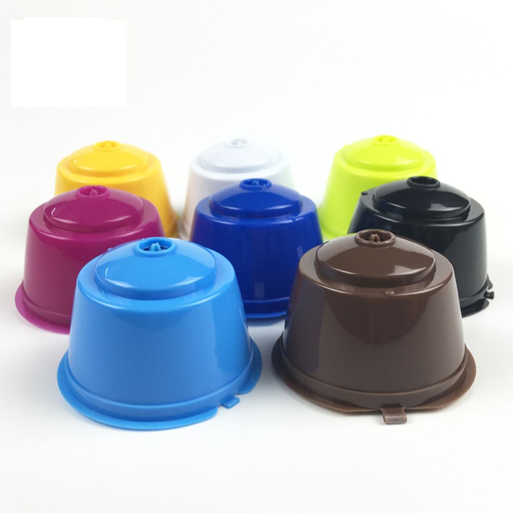 8 Colors Refillable Coffee Capsule For Nescafe Dolce Gusto Reusable Capsules Coffee Pods K-cups Useful 50 times