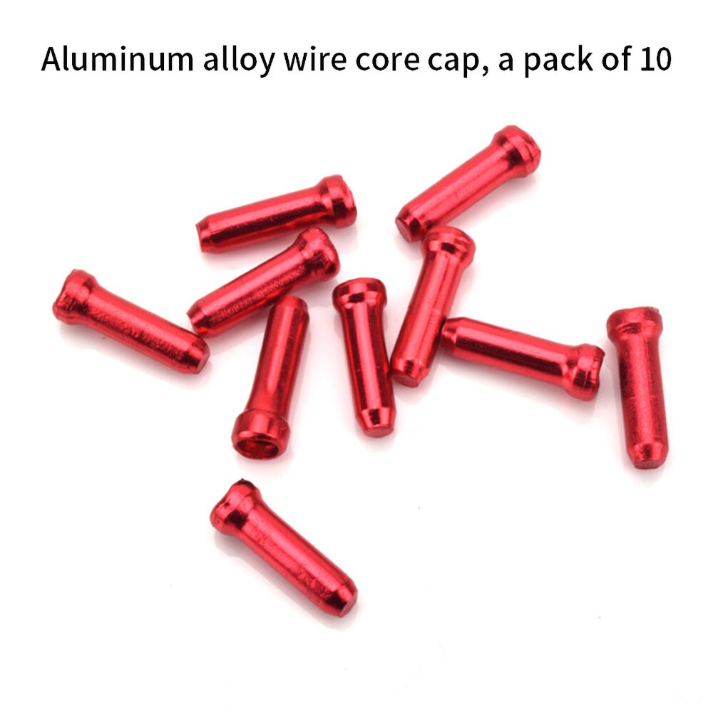 3packs Bike Linie Rohr Innere Linie Abdeckung Variabler Geschwindigkeit Bremse Linie Core Hut Aluminium Legierung Linie Core Kappe Farbe metall Schwanz Kappe: 30 pcs red