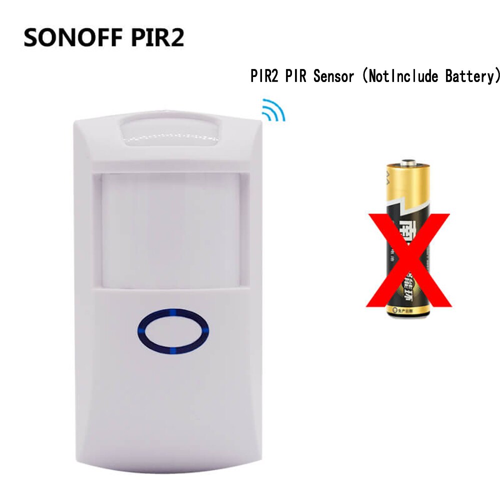 Sonoff rf bridge 433+ pir 2 sensor + dw1 dør- og vinduesalarmsensor smart hjemmeautomatisering fungerer sikkerhedsalarmsystem med alexa: Pir 2
