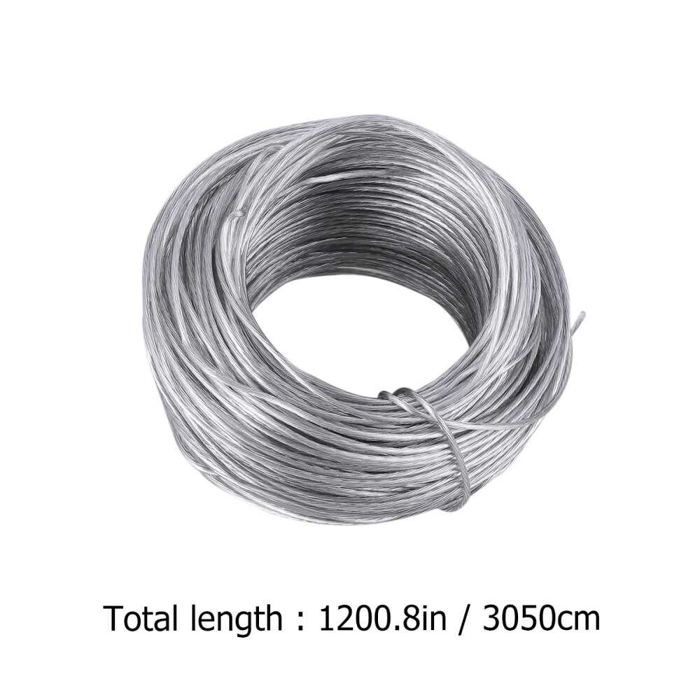 30.5M Rubberized Wire Rope and 20sets Photo Frame Hanging Hooks Kit Picture Hangers Picture Hanging Wire Set