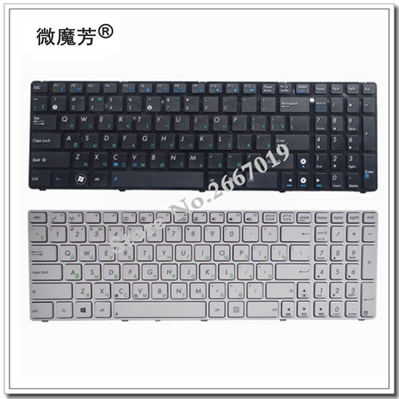 RU For Asus G73Sw G73Jw K52D K52DR K52DY K52JK K52JR K52JT K52JU K52JV K53SV K53SC 04GN0K1KRU00-3 Laptop Keyboard Russian