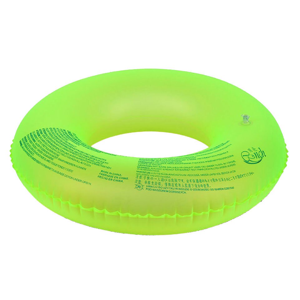 Random Color Durable PVC Fluorescence Inflatable Swimming Pool Float Swim Ring Beach Raft Inflatable Toys: 90cm