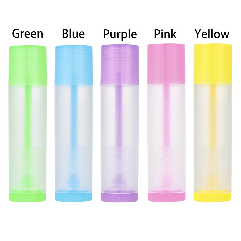 10 st läppbalsam tuber tomma plast läppbalsam tub läppstift tub chapstick behållare läppstift behållare för hantverk diy