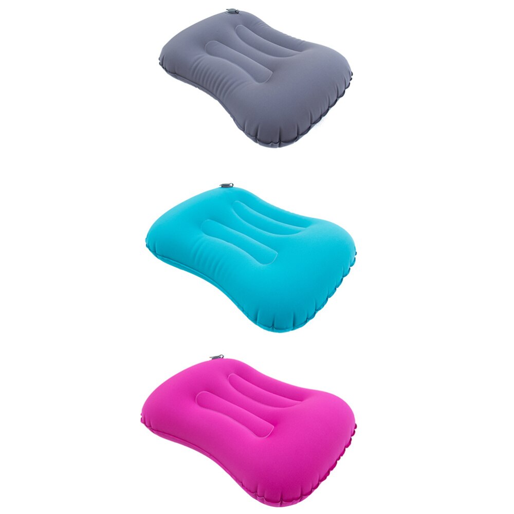 Inflatable Camping Pillow Ultralight Inflatable Travel Pillow Compressible Compact Comfortable Ergonomic Air Pillow for Outdoor