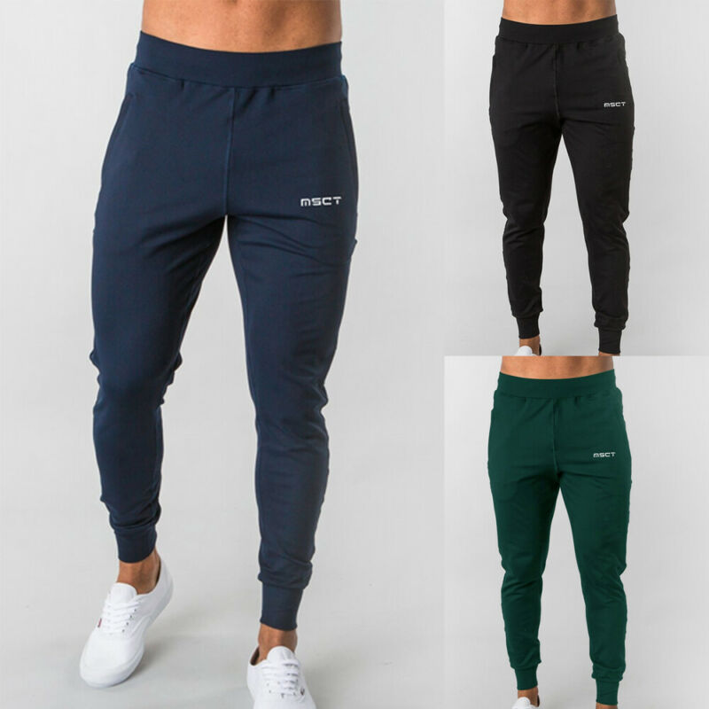 Pantalones deportivos largos para hombre, chándal, entrenamiento, gimnasio, M-3XL