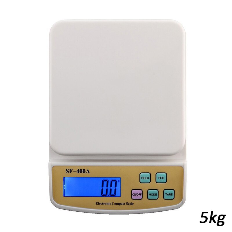 Food Scale Digital Blue Backlit LCD Display Multifunctional Food Scale for Kitchen Cooking Baking DEC889: 5kg