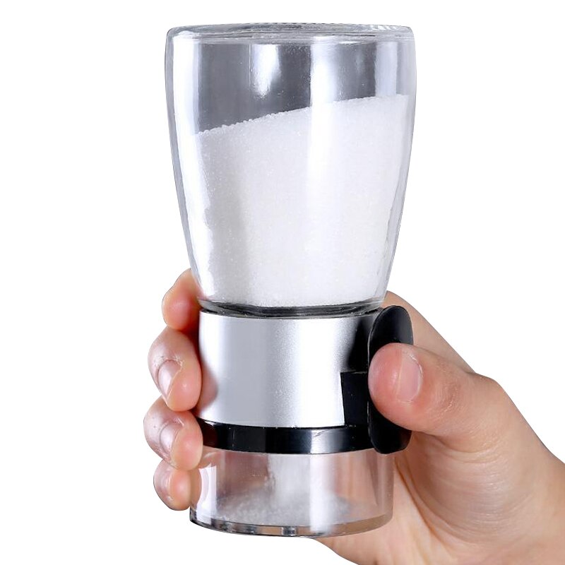 Push-type Salt Dispenser Spice Jar Shaker Seasoning Container Kitchen Gadgets