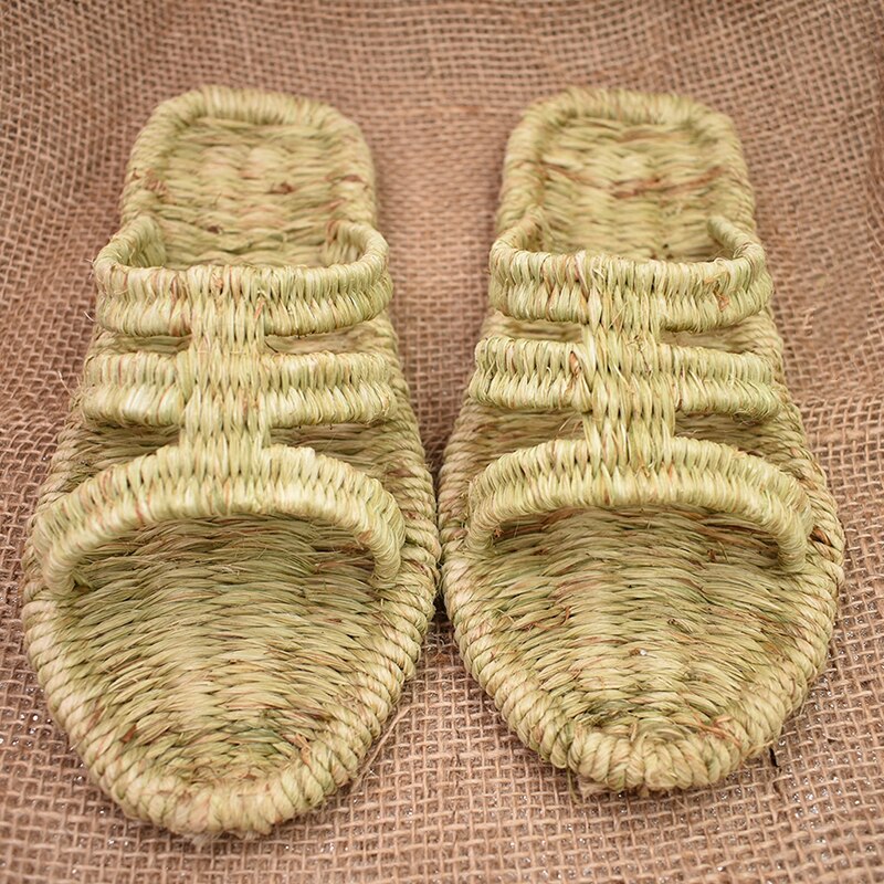 Sandales chinoises antiques faites à la main pour hommes et femmes, de sandales d&#39;été tissées personnalisées, chaussures de travail,
