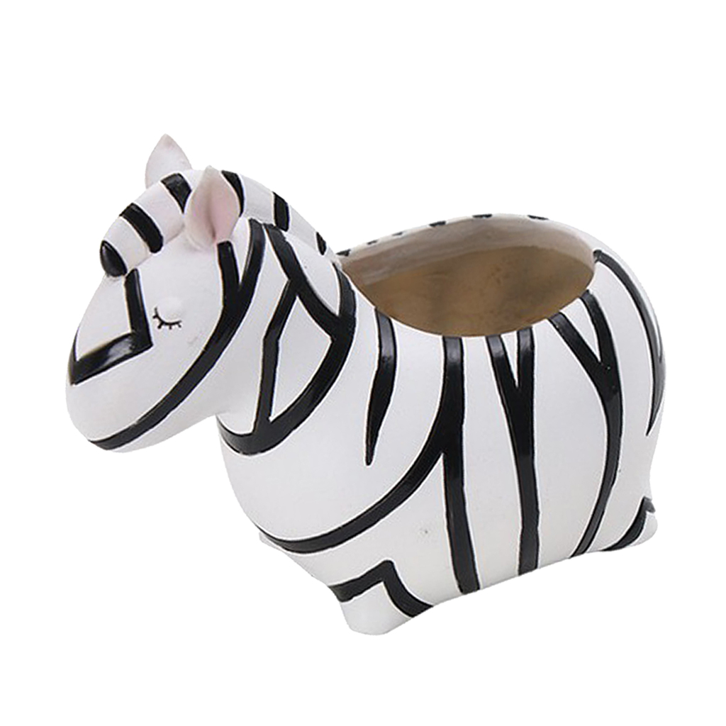 Nya djur form blomkruka suckulent gactus planter hem dekorativ vas kruka för hemmakontor dekoration: Zebra