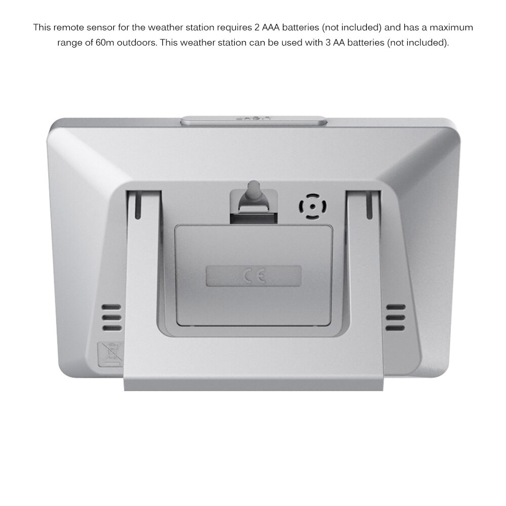 Wireless Weather Station Touch Screen Thermometer Hygrometer Indoor Outdoor Wifi Weather Forecast Sensor Clock