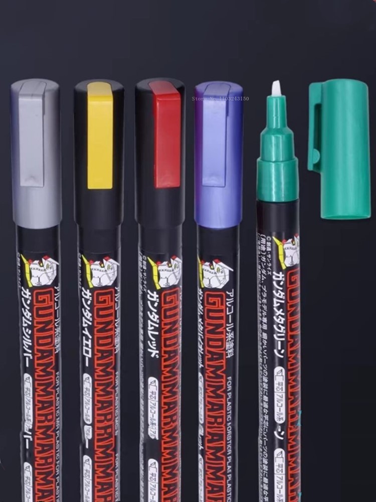 Rotulador de aceite para colorear modelo de Metal/General, suministros de pintura de arte, modelo de mano, bolígrafo de pintura de Color adicional, bolígrafo de dibujo para estudiantes