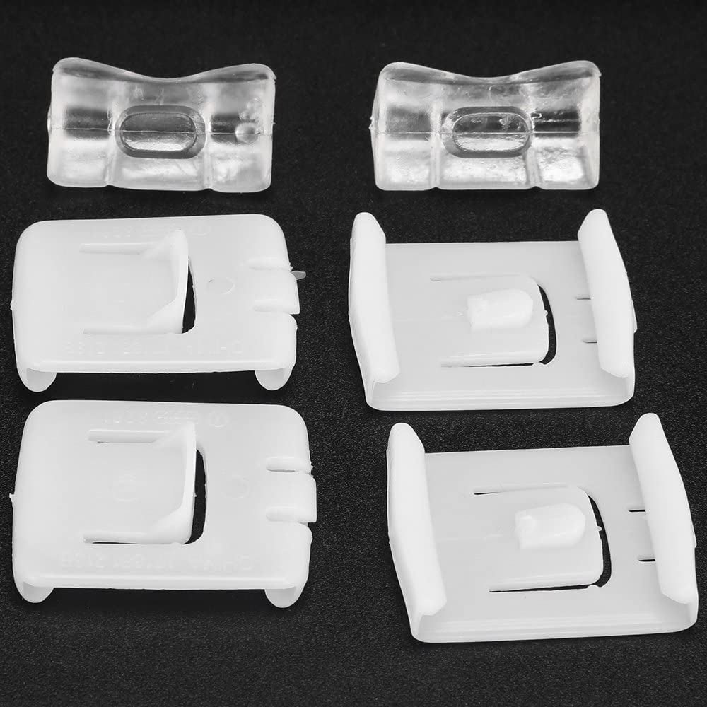 Kit de reemplazo de guía deslizante de asiento, juego de 6 piezas para 1 asiento, para Golf MK1 MK2 MK3 / Jetta MK2 MK3 / Corrado / Golf MK3 Cabriolet