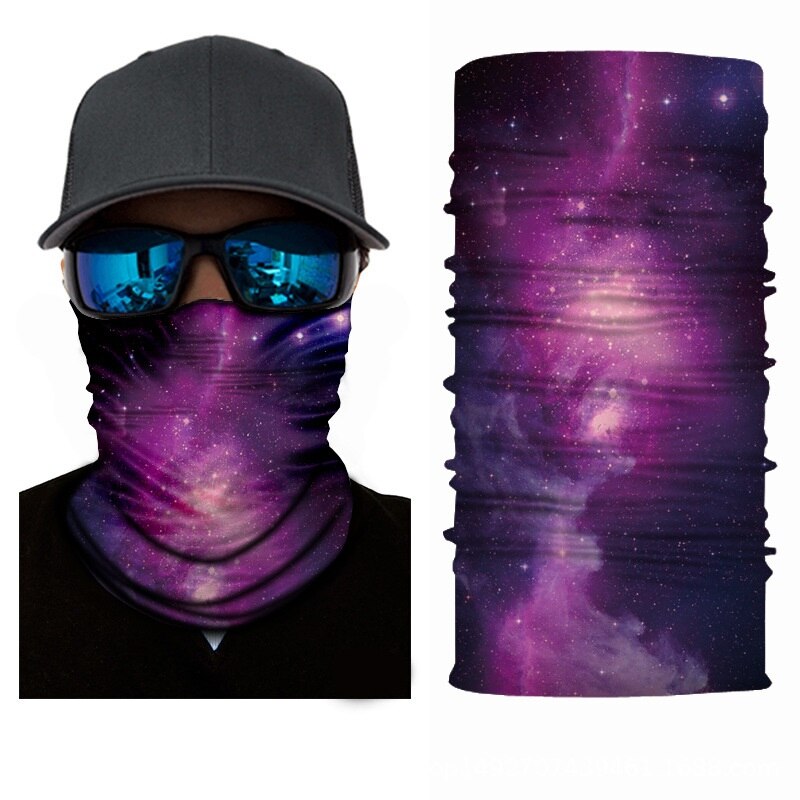 Atmungs Hals Schal Motorrad Radfahren Bandanas Multifunktions Nahtlose Magie Nacken Rohr Förderung: Fuchsie