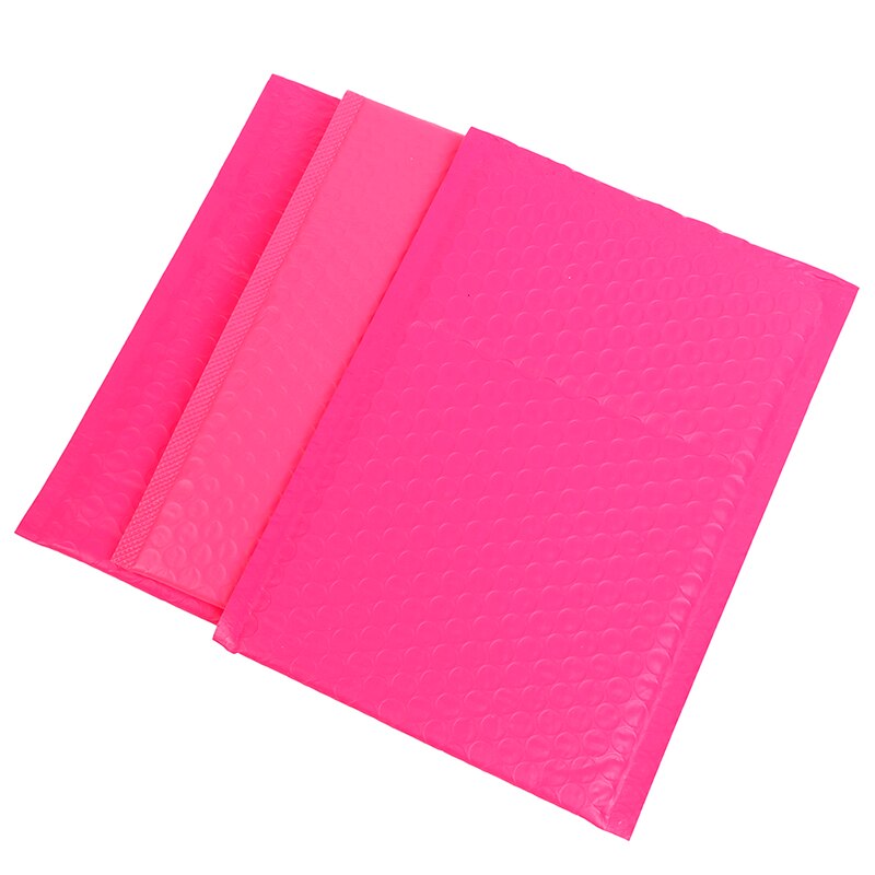 1pc bubbelpostar vadderade kuvert pärlfilm kuvertpåse för bokmagasin fodrad mailer självförsegling rosa