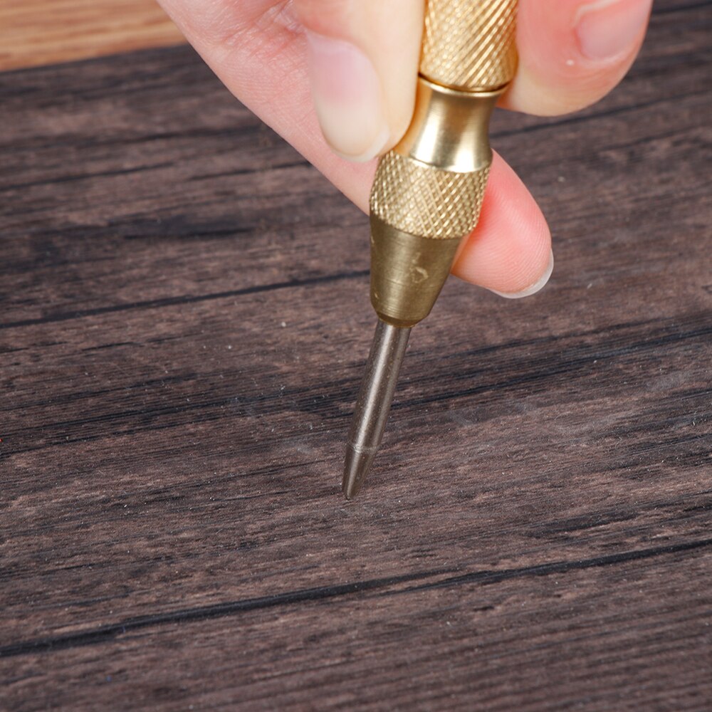 1PC Automatic Center Pin Punch Spring Loaded Window Breaker Screw Dent Marker Marking Starting Holes Hand Tools