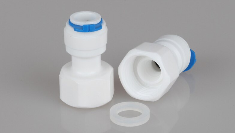 1PC 1/2" Internal thread to 1/4" 3/8"Straight connector RO Water Tune Quick Connect Reverse Osmosis White fast connection