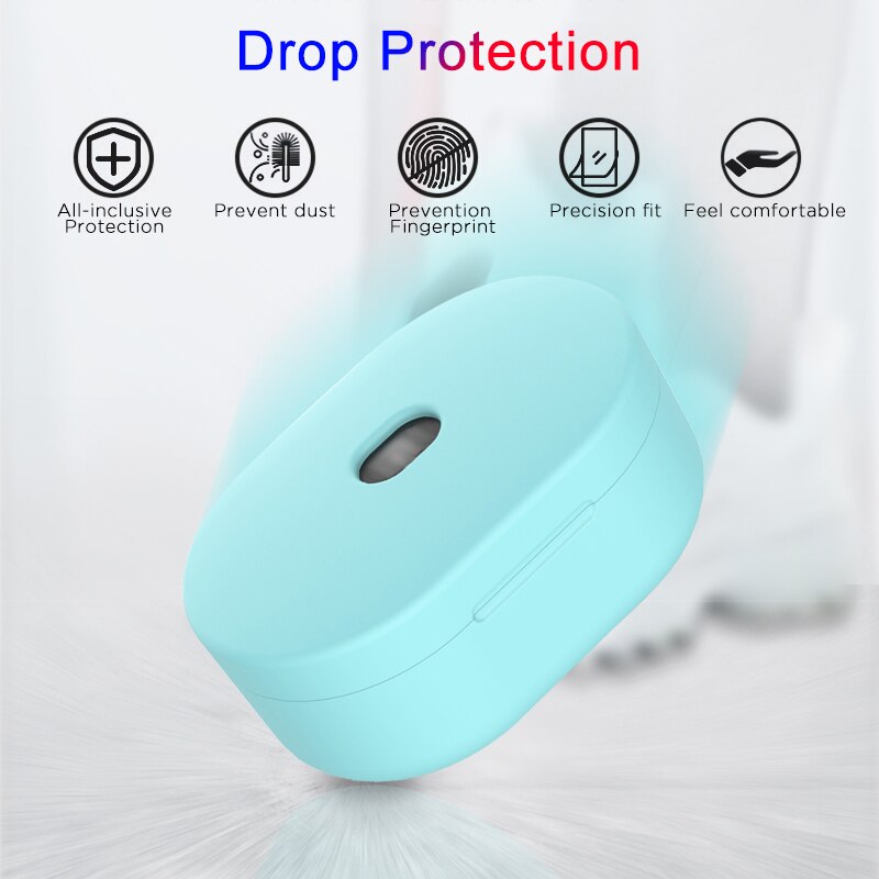 funda protectora de silicona para Redmi Airdots airdots airdot TWS funda inalámbrica Bluetooth para auriculares con gancho