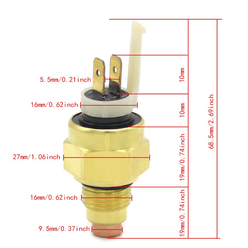 Temperature Sensor For Yamaha FZ700 FZ400 FZ750 FZR1000 Genesis FZR250R FZR400 FZR500 FZR600 FZR750 ZEAL FZX250 FZX700 FZX750