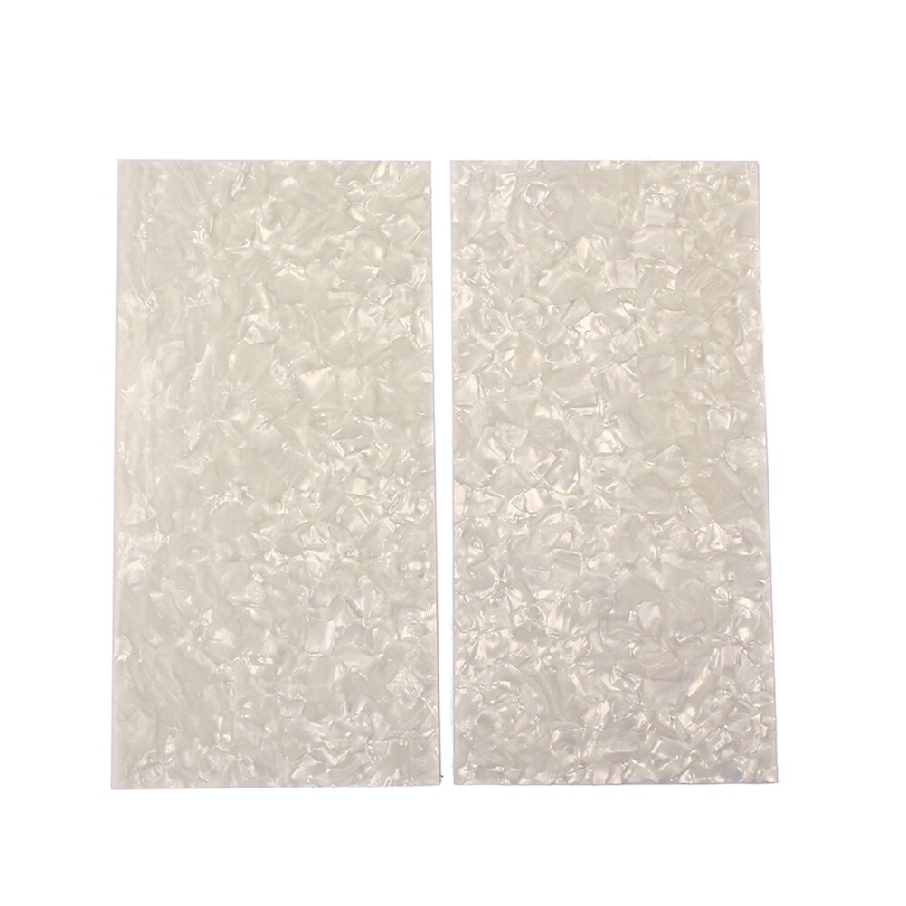 2 sztuk/zestaw celuloid gitara głowy fornir powłoki DIY intarsje markery materiał na gitarę podstrunnica szyi powłoki część robić gitary: Default Title