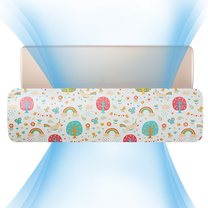 Verstelbare airconditioning afdekking voorruit airconditioning afscherming windgeleiderplaat rechte anti-windgeleider: 1