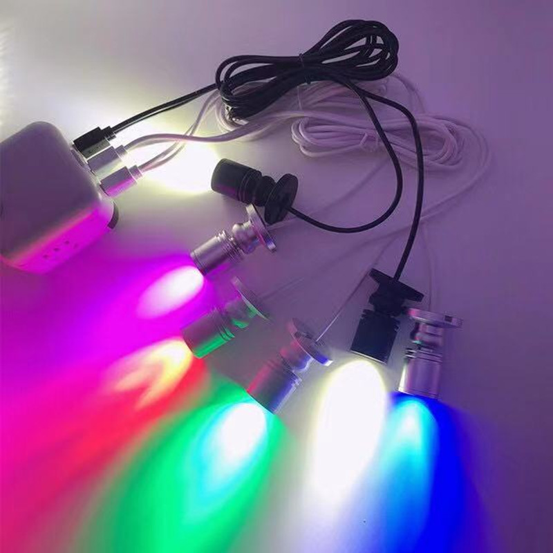Projecteur Led USB 3W DC5V, armoire à bijoux, vitrine, lampe de comptoir, monté en Surface, Mini Spot lumineux au plafond, Interface USB 5V