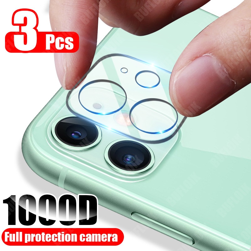 3Pcs Camera Bescherming Glas Voor Iphone 11 12 Mini Pro Max X Xr Xs Max Screen Protector Voor Iphone 11 Pro 7 8 Plus Se Lens Glas