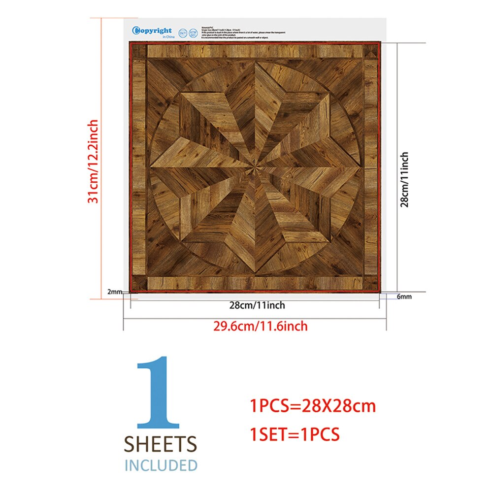 Imitatie Lederen 3D Bloem Vormige Wandtegel Stickers Waterdichte Zelfklevende Keuken Badkamer Wc Floor Decals Home Decor: Rood